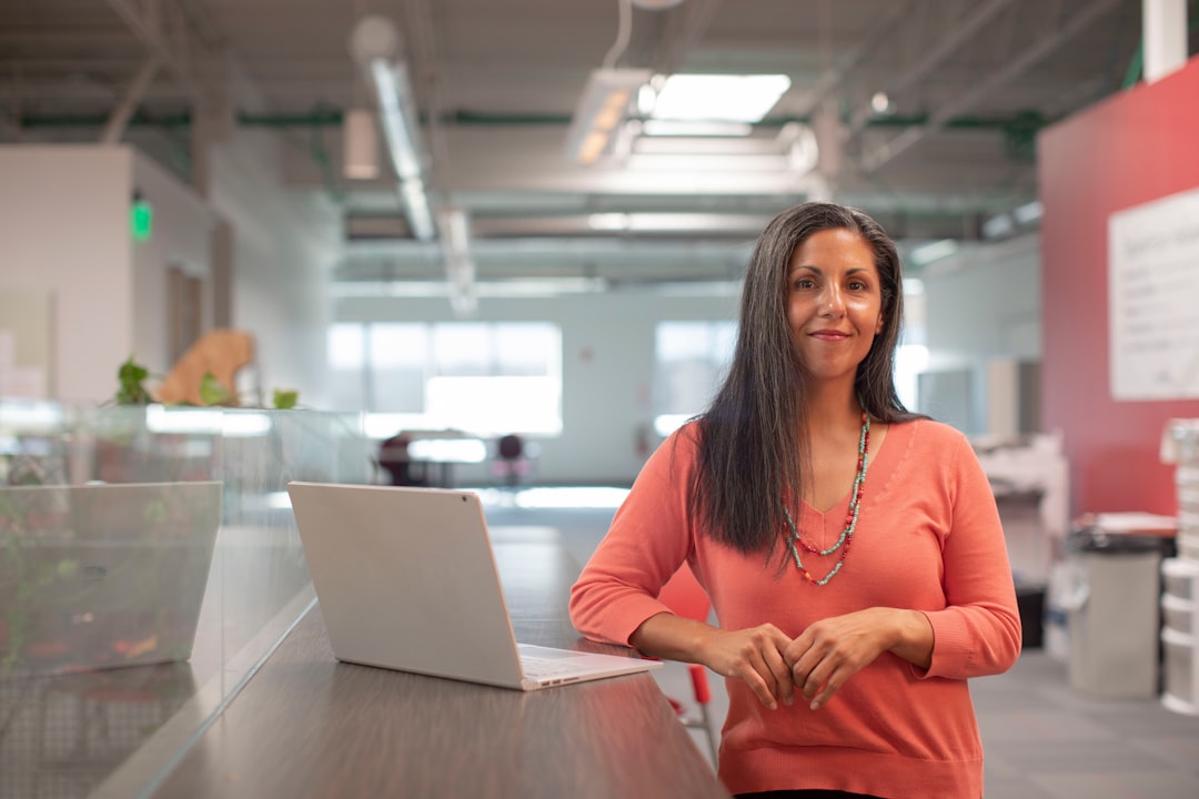 Healthcare business professional working in a modern office