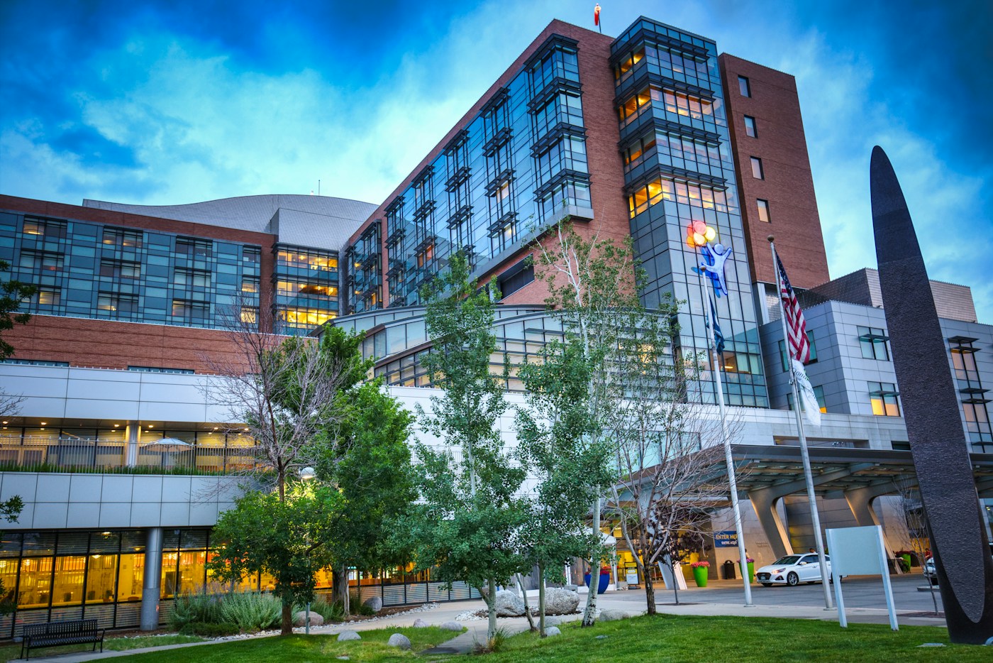 Modern healthcare building