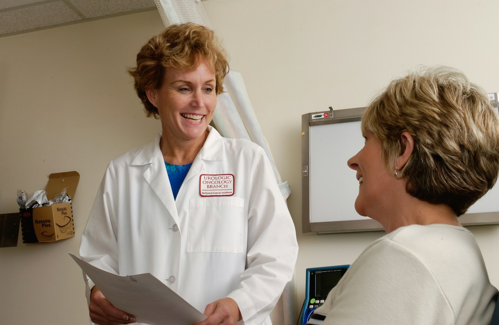 Healthcare professional listening during a patient consultation